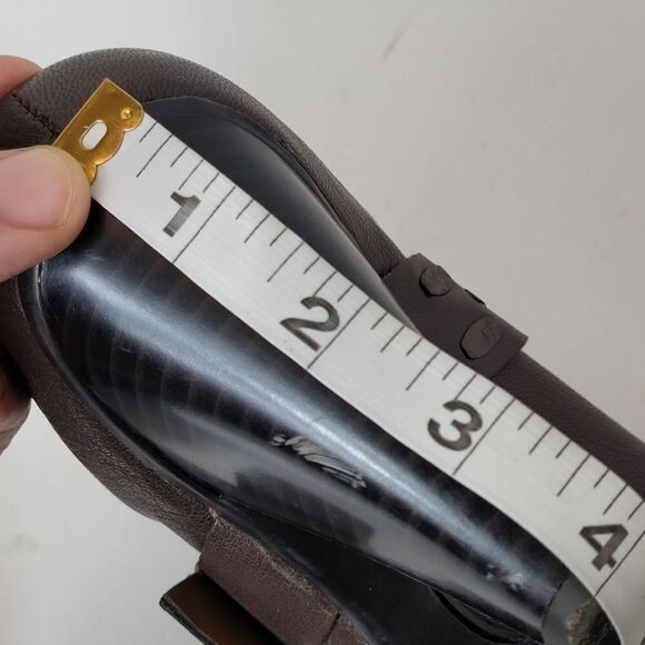 Eurosoft by Soft 90s Inspo Sacha Brown Leather Mule Heel Size 7.5 Slip On - Picture 7 of 9